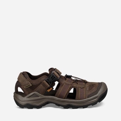 Teva Men's Omnium 2 Leather Hiking Sandals Sale NZ (DRVHK-7906)